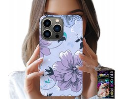 iPhone 14 Pro hoesje - Bloemen, trendy patronen, achterkant