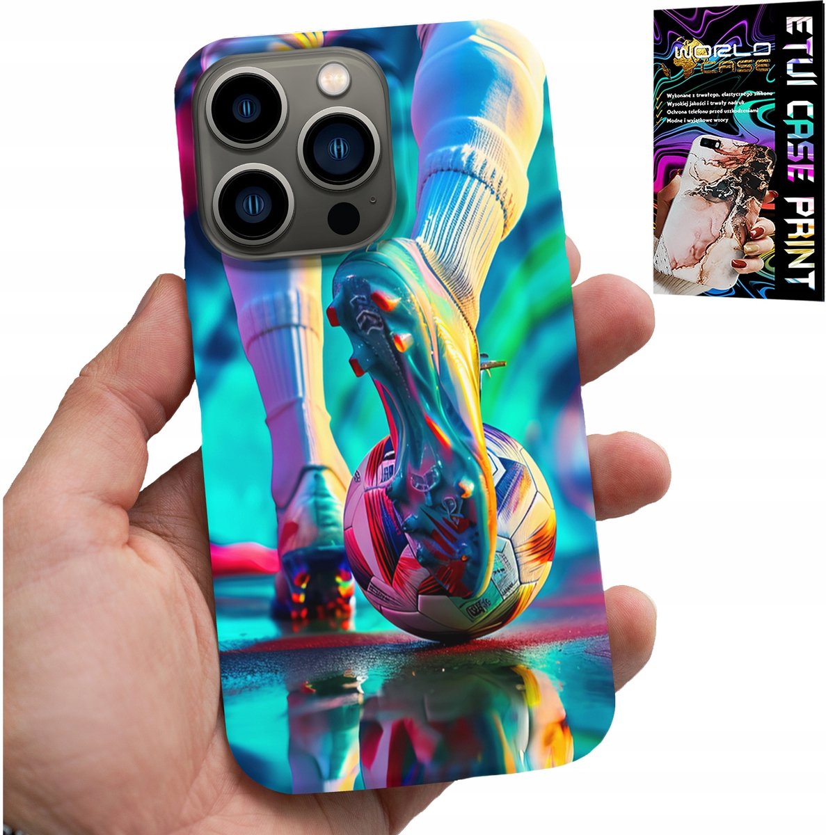 HOESJE VOOR IPHONE 15 PRO MAX - VOETBALSPELERS + BRIL