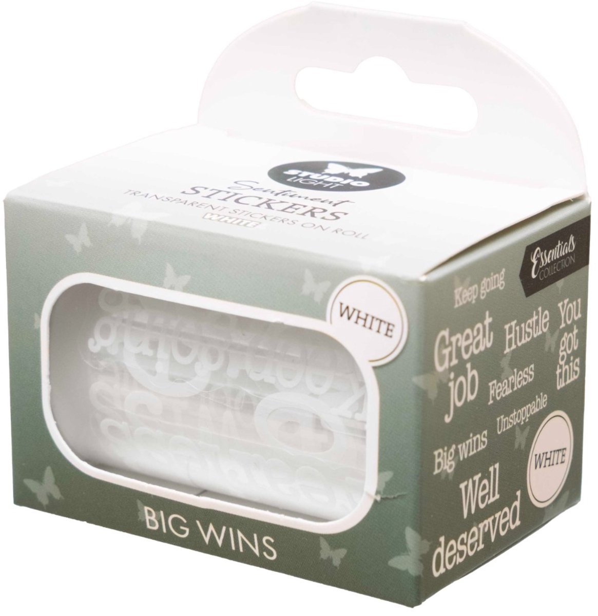 Clear stickers white - Big wins - Essentials nr. 78
