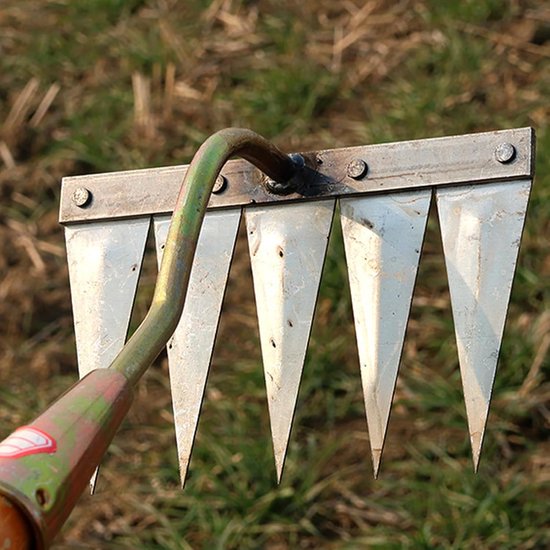 Onkruidschraper Handig - Onkruidverwijderaar Tuin - Gazon Bedden Werk - Scherpe Tanden Robuust - Zie Afbeelding van Merkloos	 — afbeelding 5
