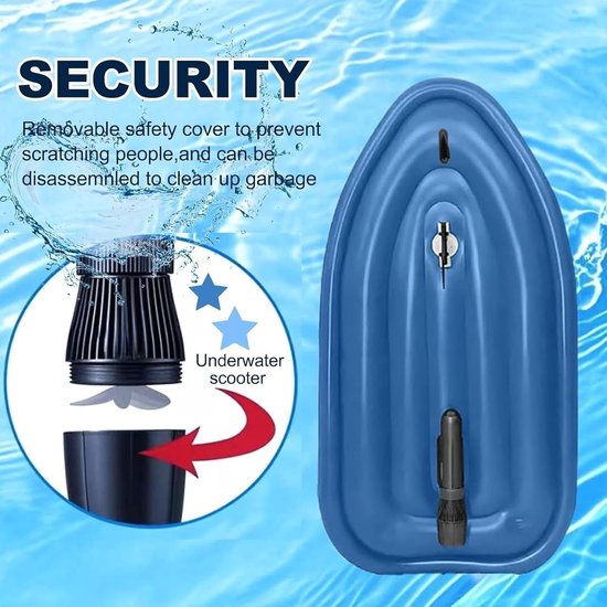 Opblaasbare Motorboot - Elektrische Waterscooter - Zwemmen Duiken Varen - Afneembare Boegschroef - 185cm x 95cm — afbeelding 2