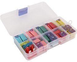 Autozekeringen Set - Steekzekeringen Assortiment - Voertuig Bescherming - Diverse Maten En Stroomsterktes - 50mm Pakket - Gekleurd