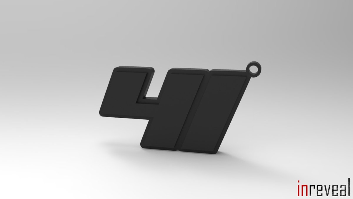 Sleutelhanger F1 '41' Arvid Lindblad (Formule 1) - 59x33x5 mm - Zwart