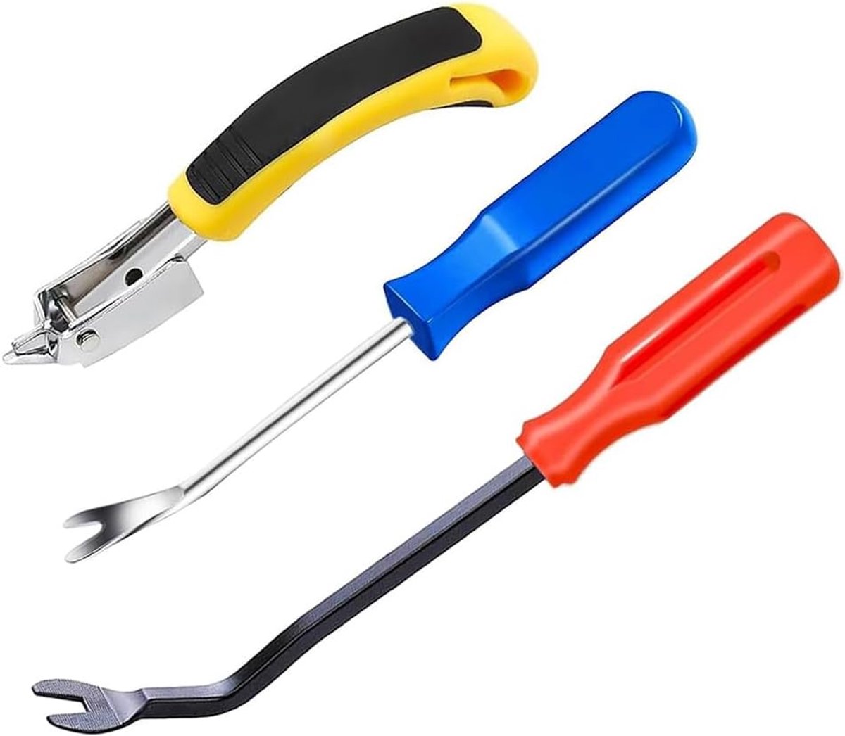 Nietjesverwijderaar Set - Ontnieter Gereedschap - Bekleding Werk - Ergonomisch Handvat - 3 Delig - Metaal