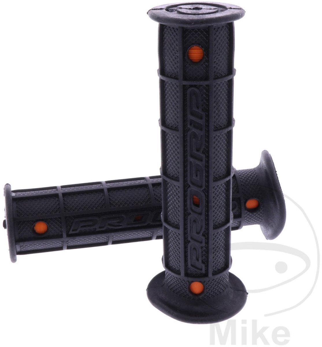 progrip atv handvatten 727-201 zwart oranje voor quad stuur Ø22mm nieuw