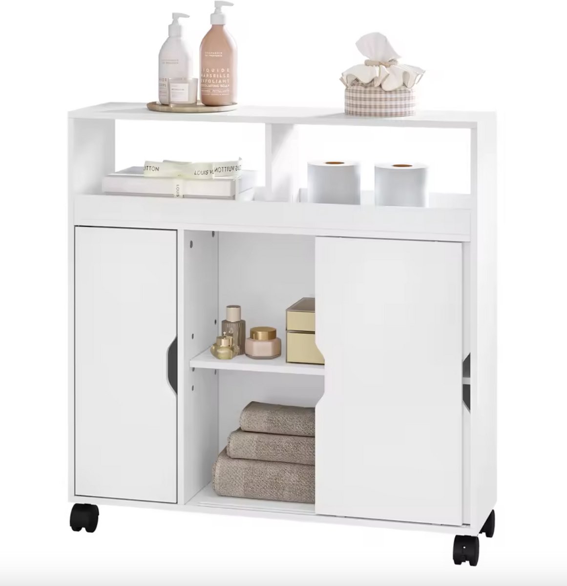 J&R Badkamerkast - Badkamer meubel - Kast - Bijzettafel - Gangtafel - Sidetable - Schuifde