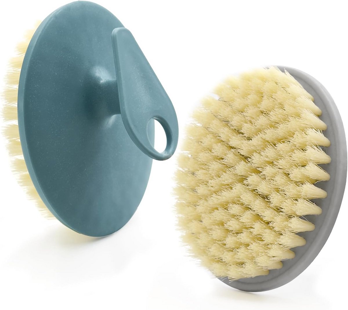 Set van 2 exfoliërende doucheborstels met antislip grip voor zachte reiniging?