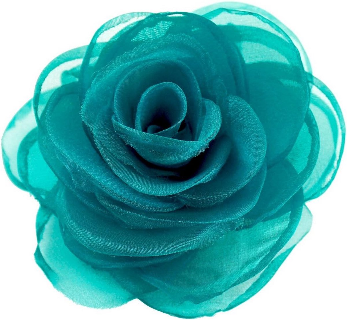 Elegante Dames Haarspeld Bloem Broche Zilver Look Sieraden