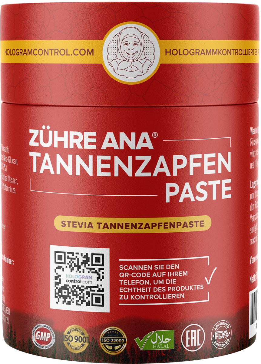 Dennen Pasta Stevia - Speciaal ontwikkeld voor diabetes - Vitamine D3- Vitamine C - Bevat 100% natuurlijke ingrediënten - Eeuwenoud recept - Reinigt luchtwegen - Kozalak Macunu - Dennenappel Pasta - Pinecone