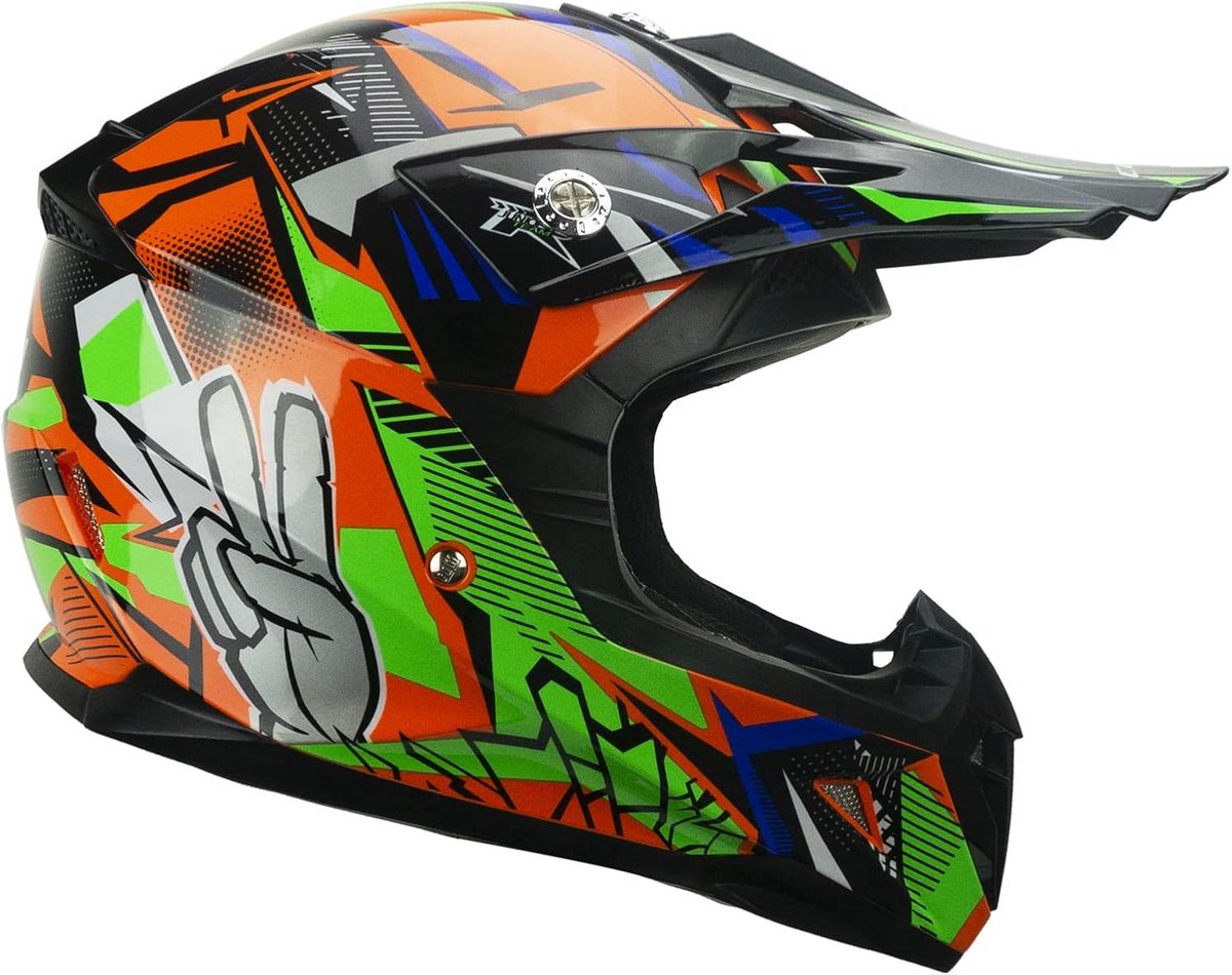 Kinder Crosshelm - Lichtgewicht en Veilige Motorhelm voor Kinderen