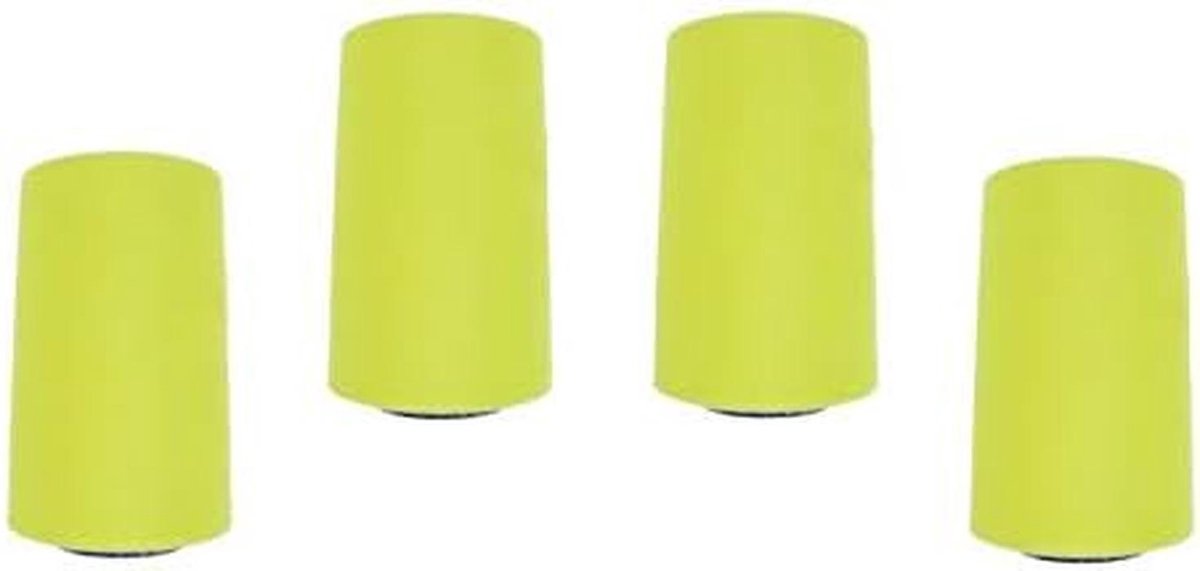 Set van 4 Kegels Overlock Garen Polyester Naaigaren 5000m Neon Geel