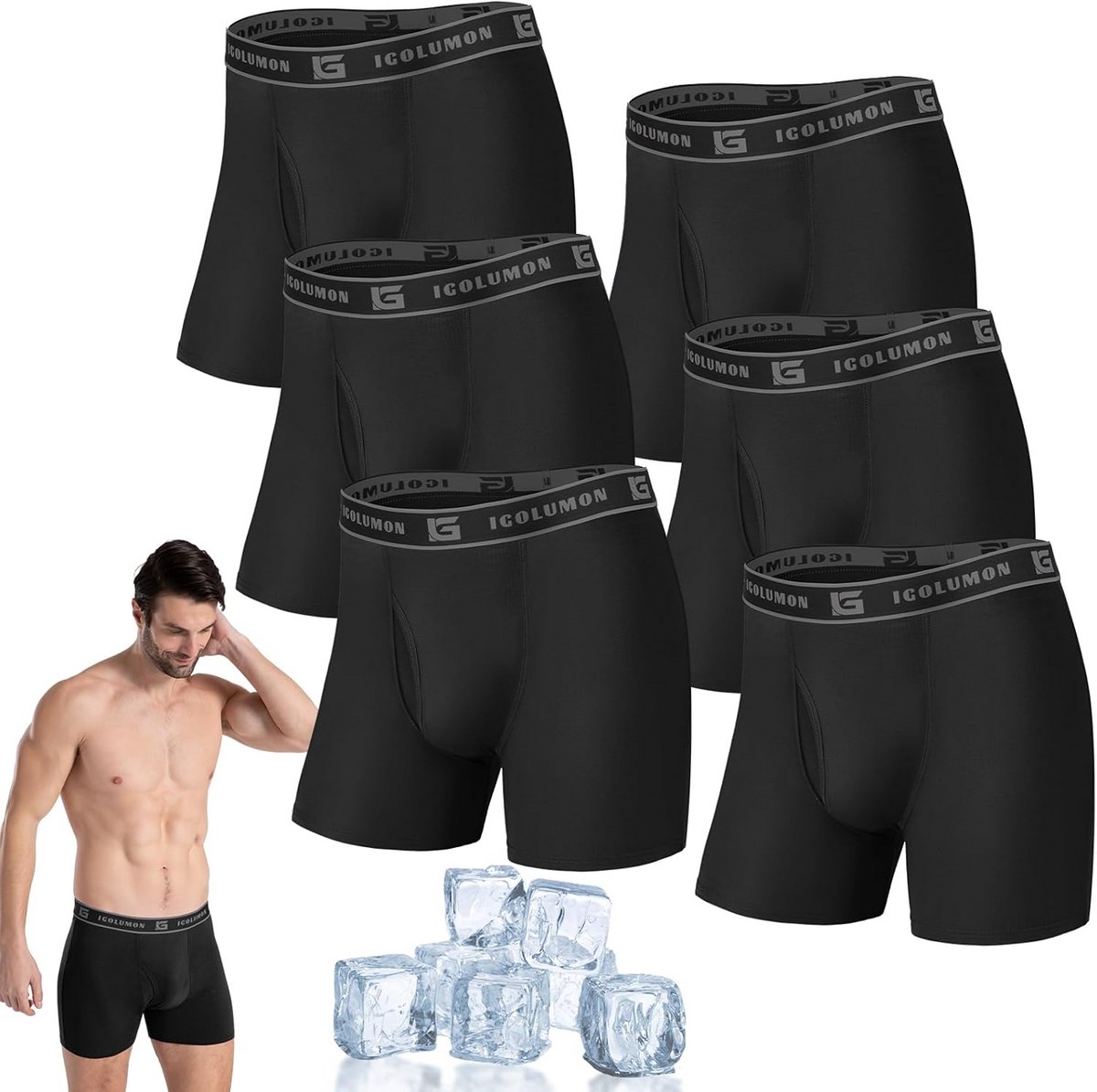 Multipack Boxershorts voor Heren - 6 Stuks Ademend Ondergoed