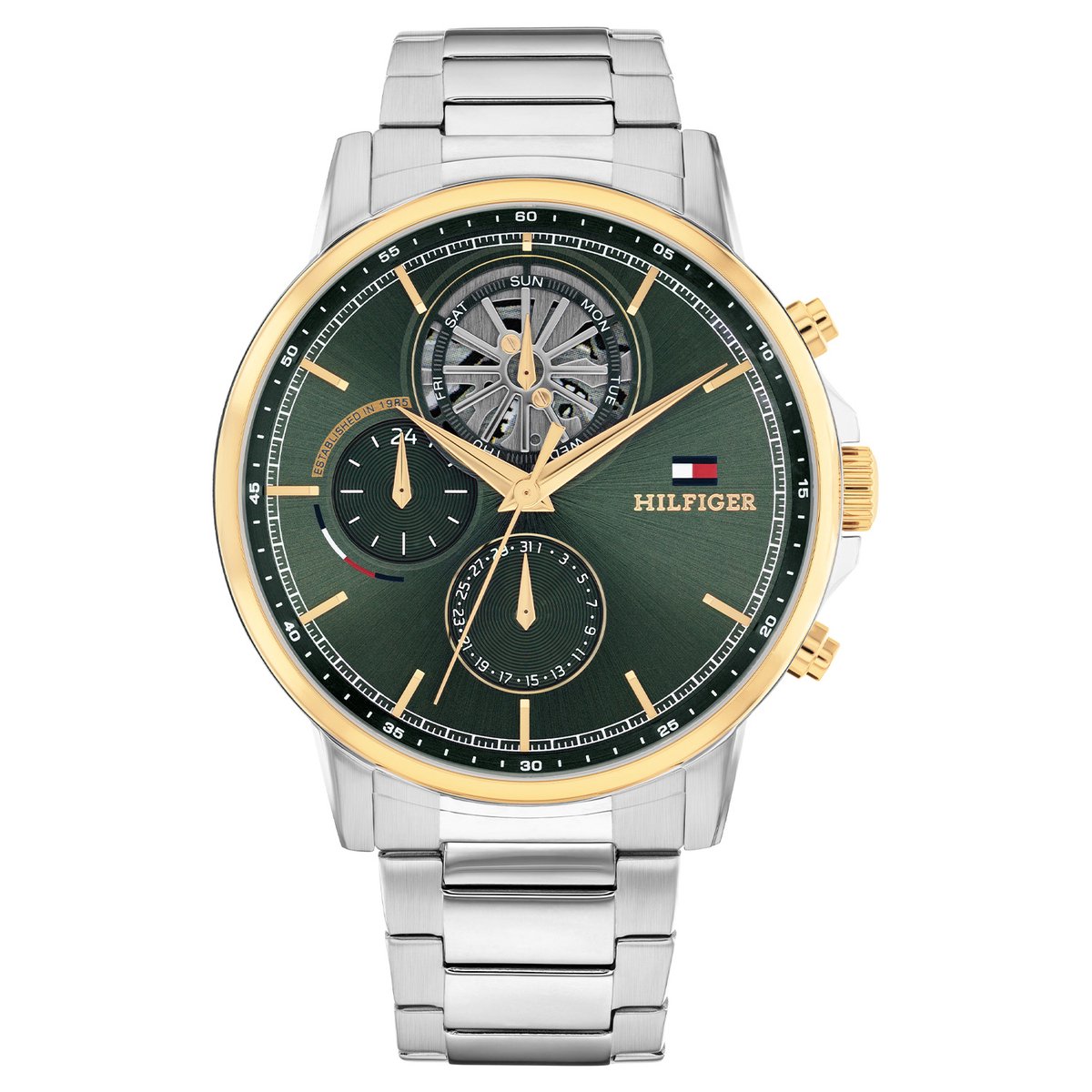 Tommy Hilfiger horloge bi-color stalen Stewart