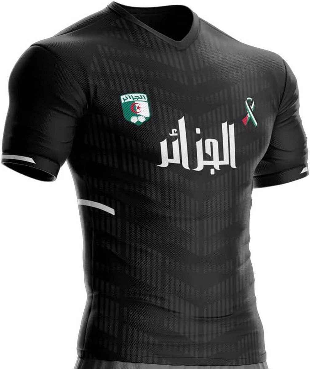 Voetbalshirt met Algerijnse en Palestijnse Vlag - Ideaal voor Fans en Sportevenementen