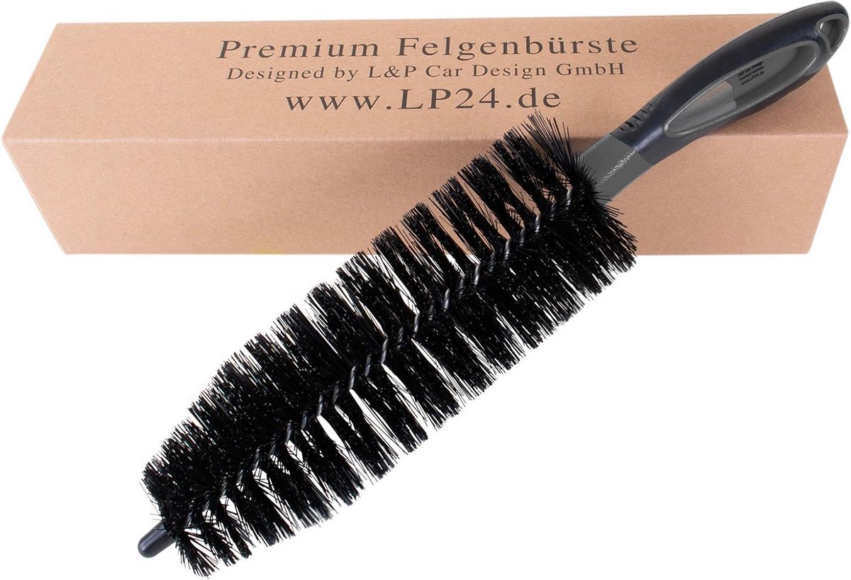 Lange Premium Velgenborstel voor Auto en Motorfiets - 36cm