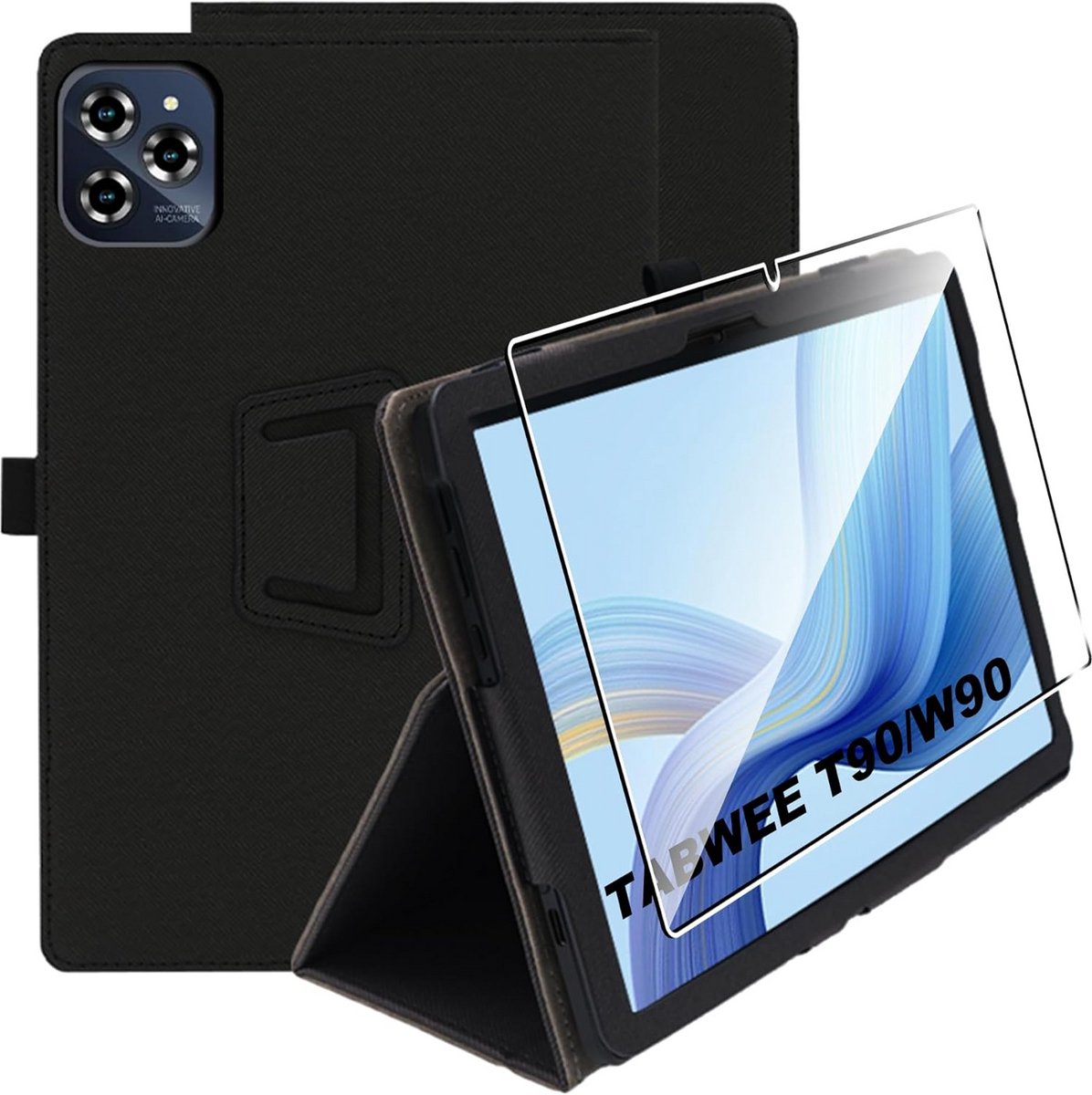 Beschermhoes voor 11 inch Tablet met 9H Screenprotector en Standaardfunctie