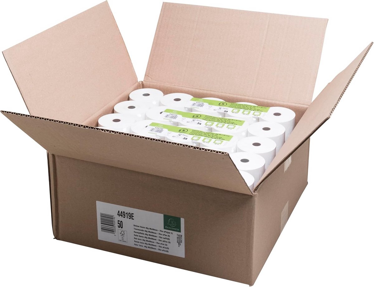50 Rollen Thermisch Papier 80x68mm - 70m - Voor Kassasystemen