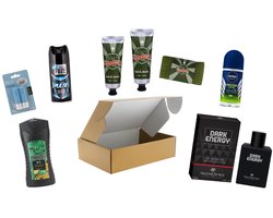 Heren Bad & Douche Geschenk set - Cadeaupakket - Relatiegeschenk met Axe Douchegel - Deodorant - Luxe Parfum - Giftbox mannen