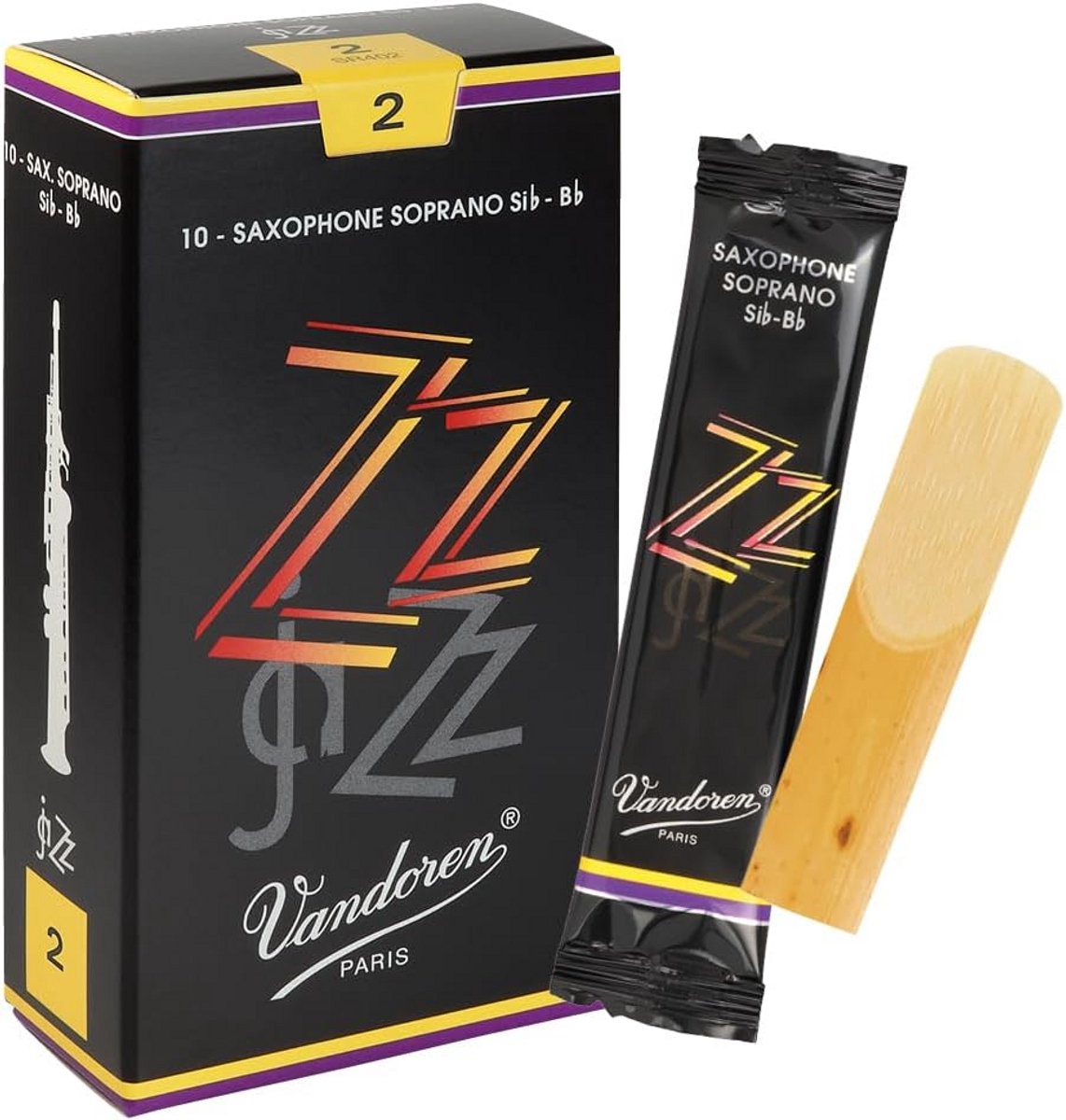 Rietjes voor Soprano Saxofoon ZZ Maat 2 - 10 Stuks
