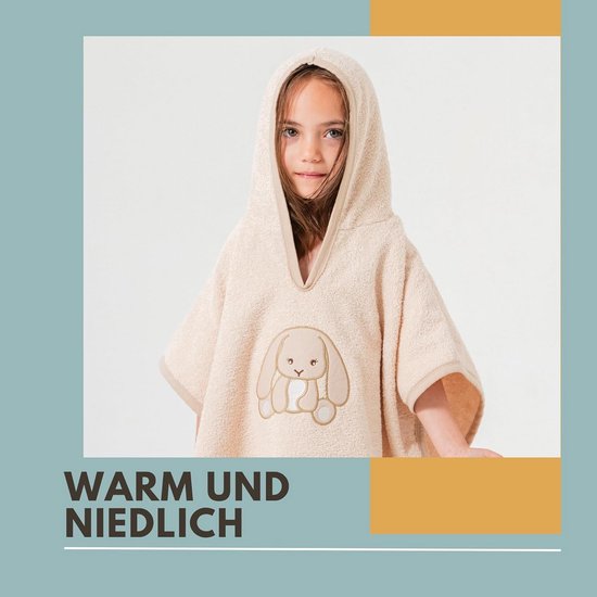Zachte Katoenen Baby Poncho met Sterren - Absorberende & Ademende Kaphanddoek van Fabulous Goose — afbeelding 3