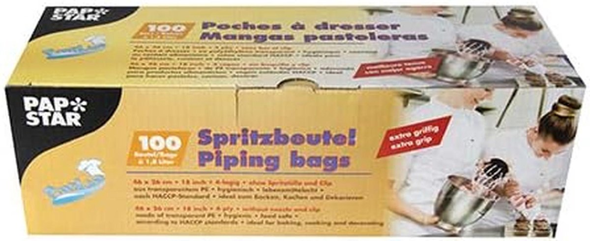 100 Grote Transparante Spuitzakken (1,8L / 46cm) - Gripvast en Professioneel