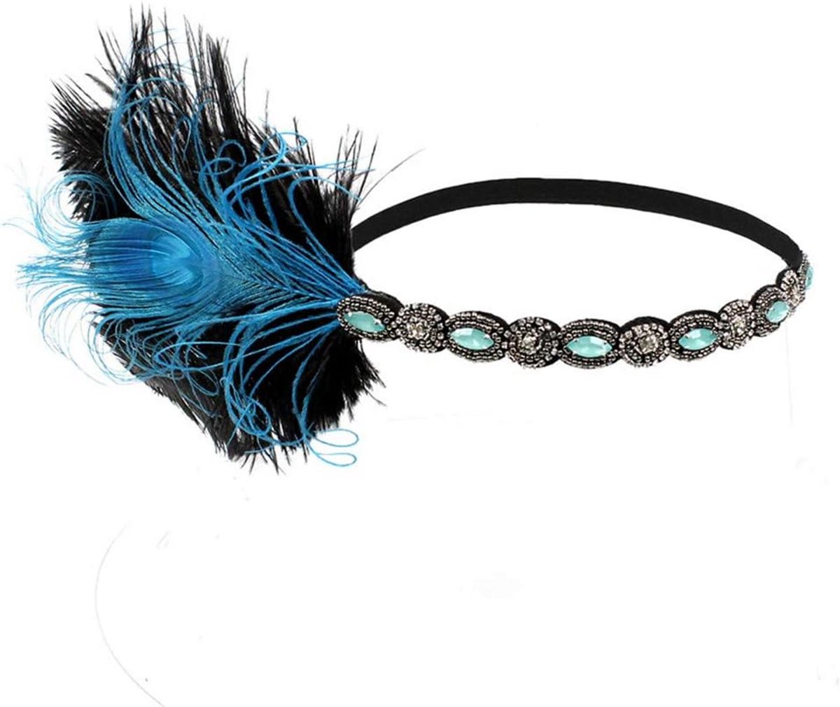 Hoofdband Met Veren Stijl Jaren '20 Flapper Accessoire voor Dames Feestkleding