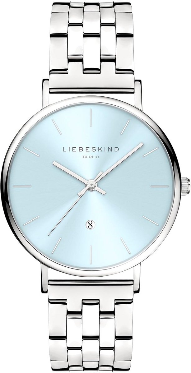 Elegant Zilverkleurig Armbandhorloge met Metalen Band