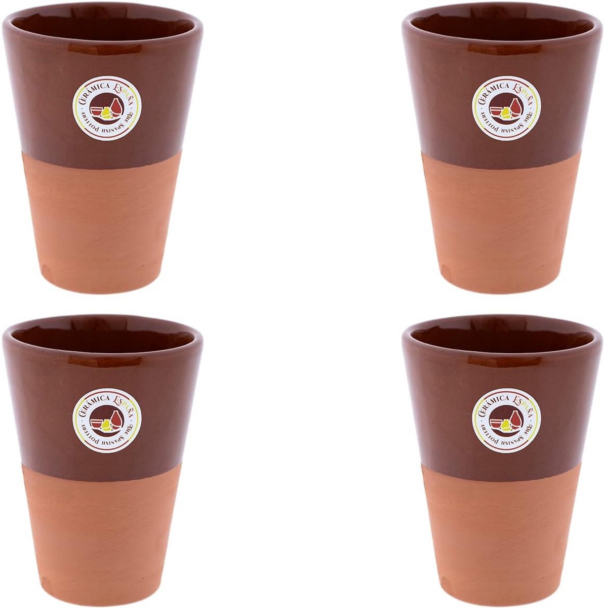 Set van 4 Bierglazen - Stijlvolle Waterglazen - 400 ml Capaciteit
