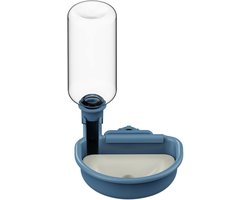 Drinkfles voor huisdieren - 480 ml - Geschikt voor kooien en andere kleine dieren - Overloopbestendige drinkfles - Blauw
