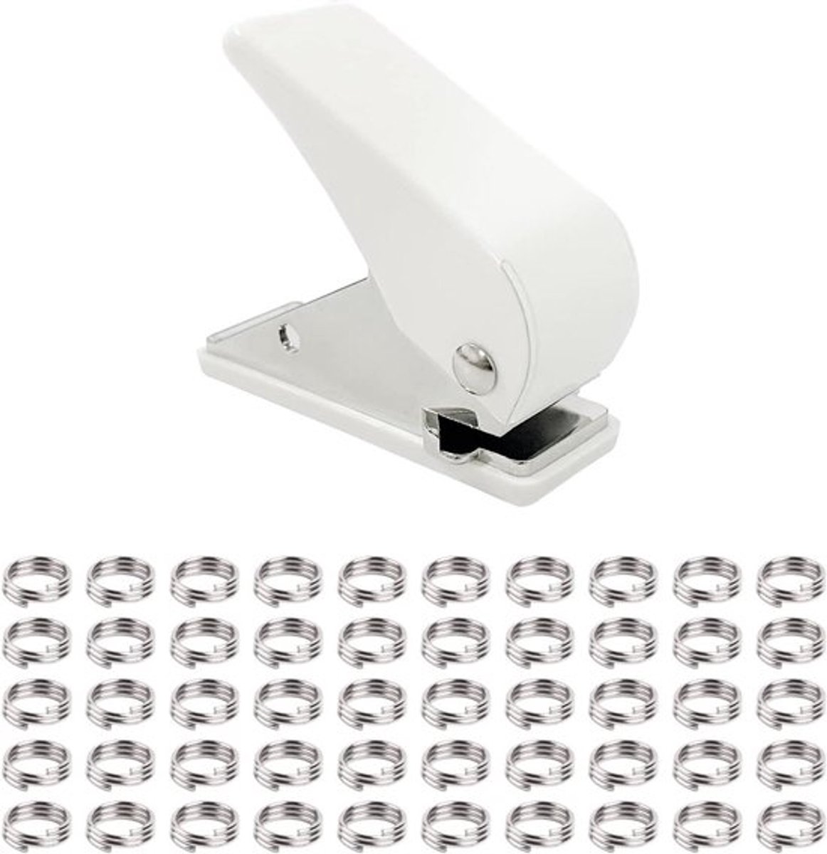 Perforator met 50 O-ringen voor dartpijlen - Draagbaar en licht - Geschikt voor feestjes en bars.