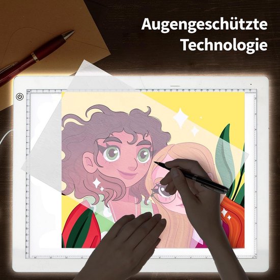 A1 LED Light Pad ultra-dunne, LED Handicraft Tracking Pad, LED Light Box Dimbare helderheid voor 5D DIY Diamond Schilders Tekening Schetsen Animation
