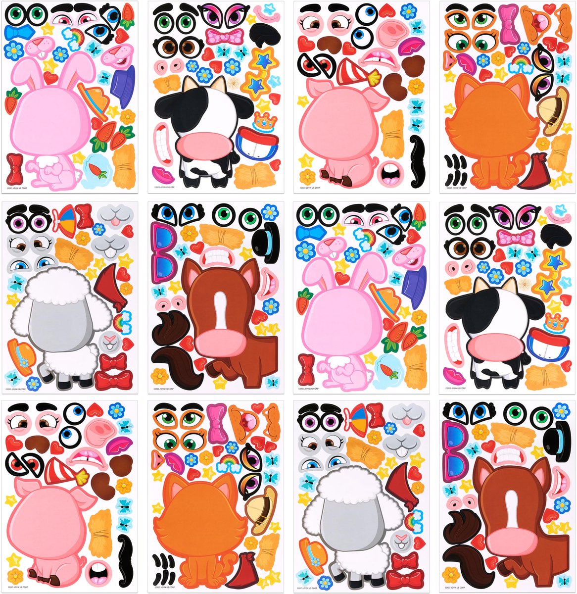 144 stuks klikarmbanden dieren kinderen klaparmband slap armband cadeautje kinderverjaardag jongen meisjes cadeautje klikarmbanden set Give Aways klaparmbanden slap bands armbanden, 21 cm,