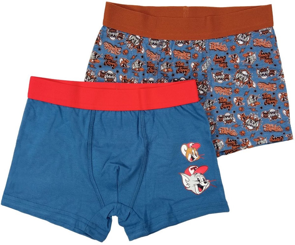 Tom en Jerry kinderboxershorts 2 stuks/pak 122/128 cm