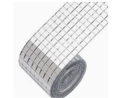 Carreaux de Mosaïque Auto-adhésifs - Autocollant Décoration - 5 x 5 mm - Mini-Carrés en Verre Miroir - Autocollant Pour Décoration de Bricolage, Boule à Facettes, Carreaux Miroir Pour Fêtes - Autocollant Mosaïque - Argent
