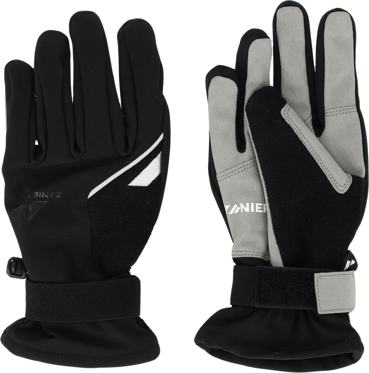 Zanier Fingerhandschuhe Loipe Zwart