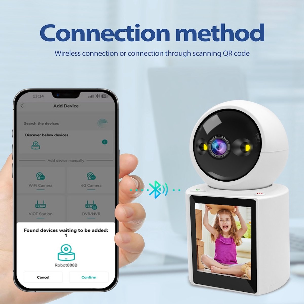 Monitor - HD WiFi IP Camera - Beveiligingscamera met Video Bellen en App-bediening - 2MP Resolutie - IP65 Waterdicht - Geschikt voor Binnen en Buiten – foto 3