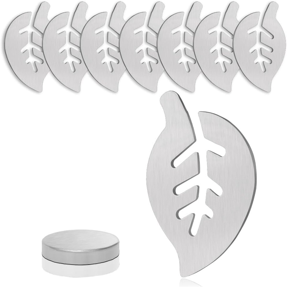 Ynkkvre -8 Stuks Magnetische Tafelkleed Fixators - RVS Tafelkleed Clips met Magneten voor Picknick, Tuin en Buitenactiviteiten- voor buiten - ziler