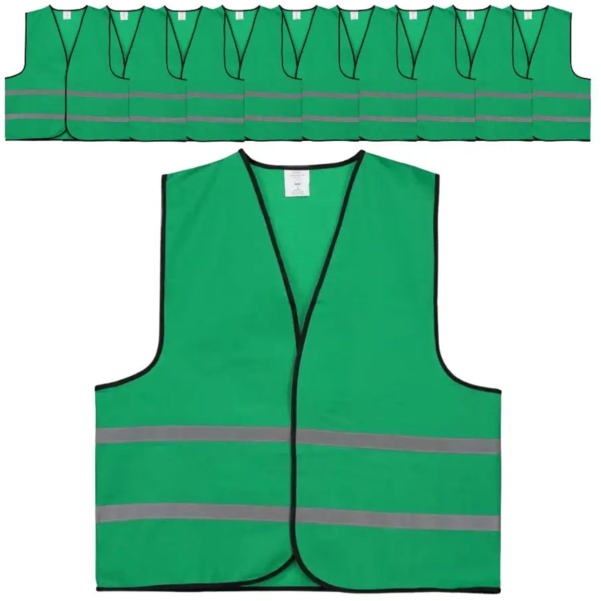 Groen veiligheidshesje | 50 stuks