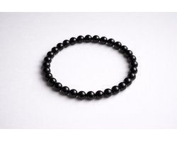 Zwarte Onyx Armband 6 mm – Natuursteen – Diameter 17 cm – Tijdloos & Krachtig