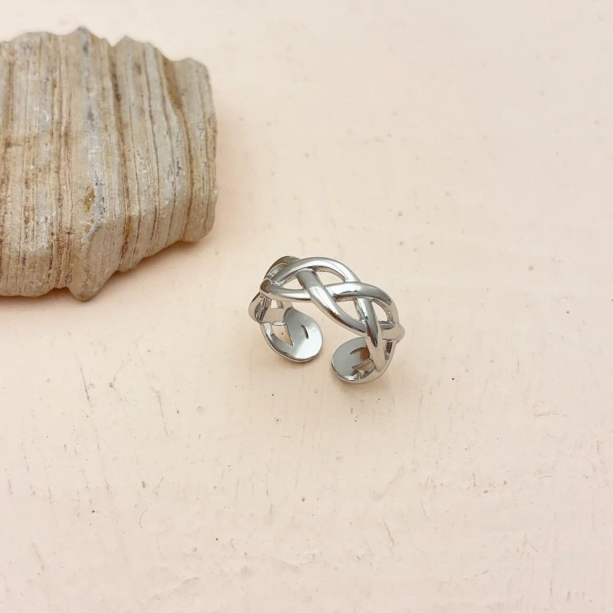 Ring Si Amor Sieraden RW1477-S Roestvrij Staal Kleur Zilver