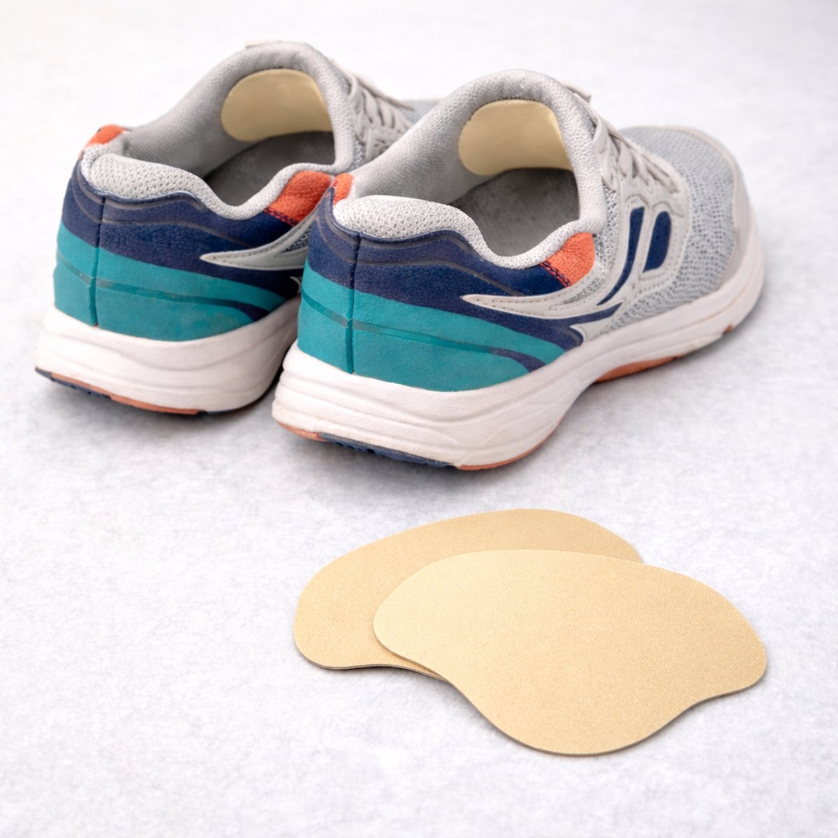 Sportschoenen Hak Reparatie Patches – Zelfklevende Anti-Slijtage Hielbeschermers – Suède Look – Reparatie Stickers voor Gaten en Slijtage – Set van 2 Stuks – creme
