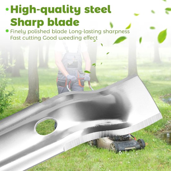 Maaimessen, 2 stuks, reservemessen voor robotmaaiers, 20 cm, compatibel met Stihl robotmaaier iMOW RMI 422/422P/422PC, Viking MI 632/632P/632C/632PC, roestvrijstalen maaimessen van Merkloos	 — afbeelding 4