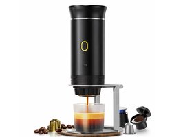Draadloos Elektrisch - Portabele Espresso Koffiemachine - 3-in-1 Capsule en Poeder - Koffiemaker - Voor Reizigers en Kampeerders