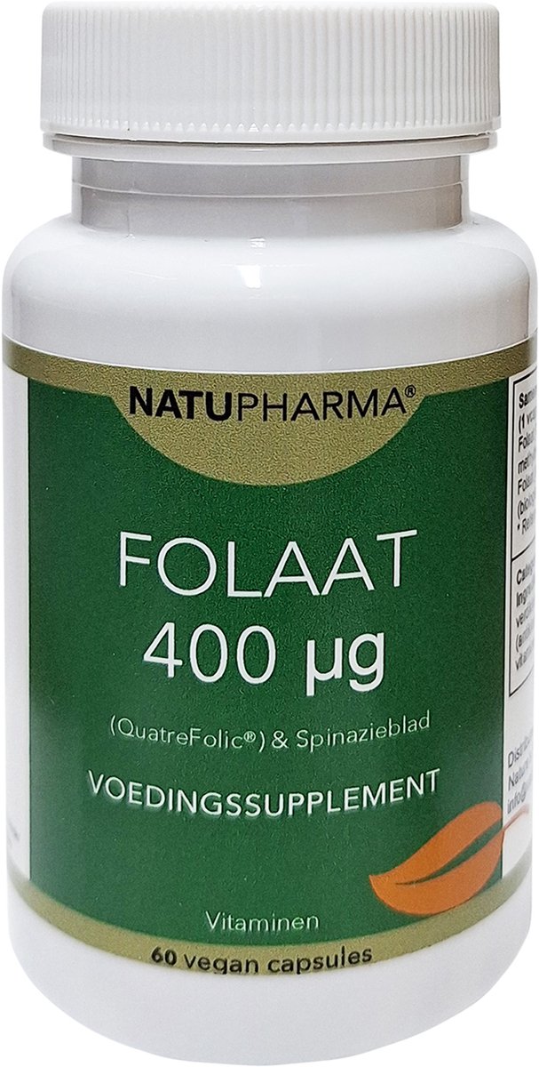 Natupharma Folaat 400 uG - Quatrefolic®60 vegan capsules