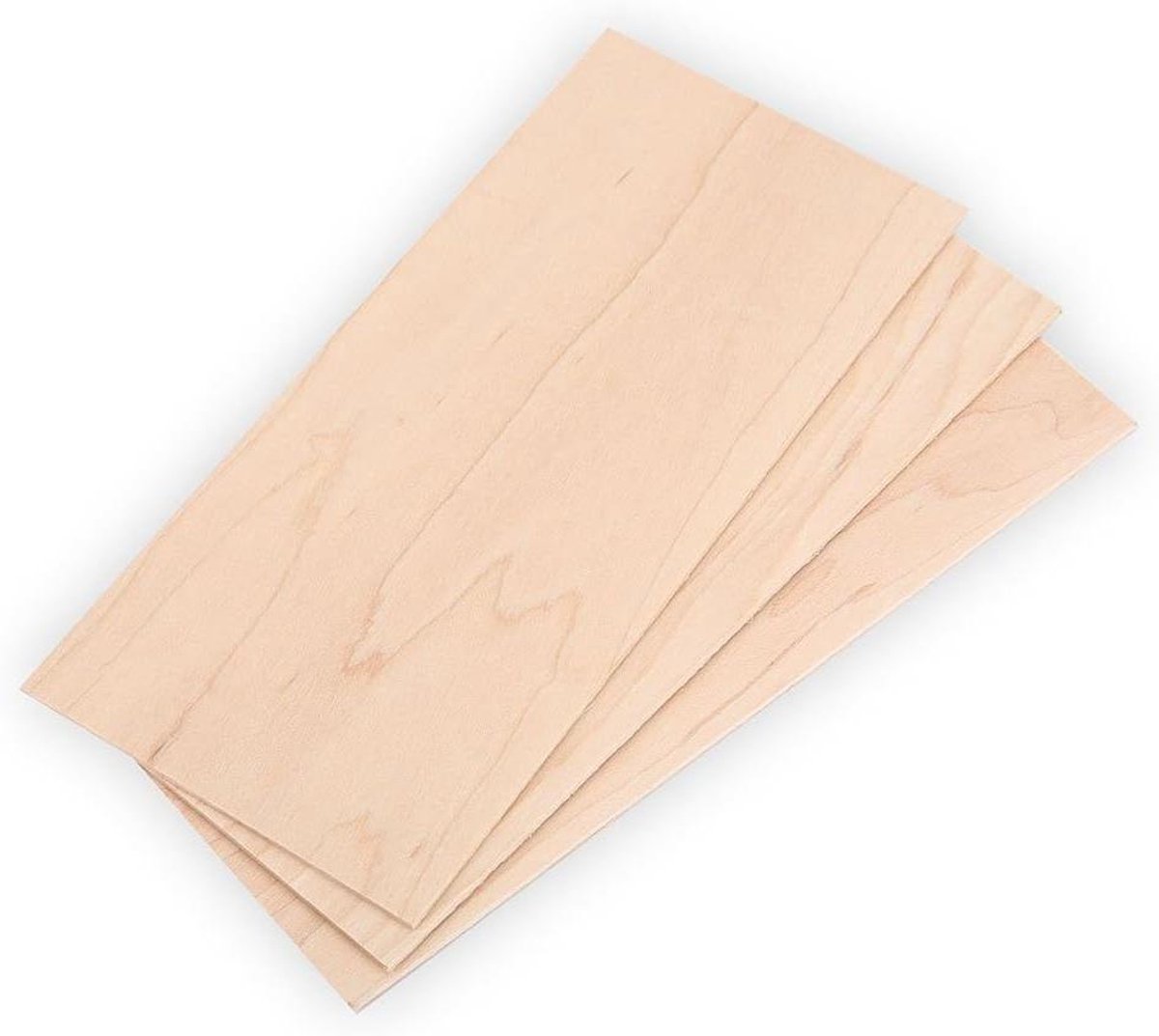 Fineer voor Gitaar Hoofdplaat - Set van 3 Stuks - Maple Hout - Vervangingsdeel voor Luthiers