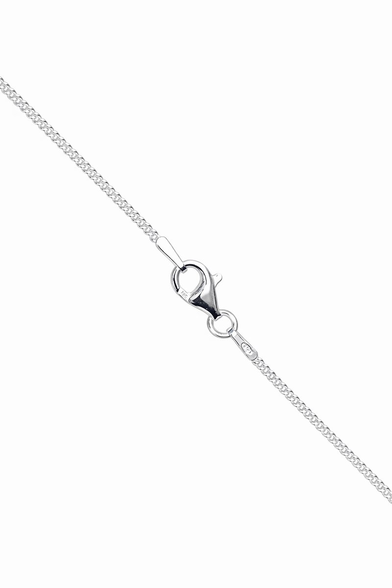 SACRED STONES Gourmet Ketting Zilver - 45cm