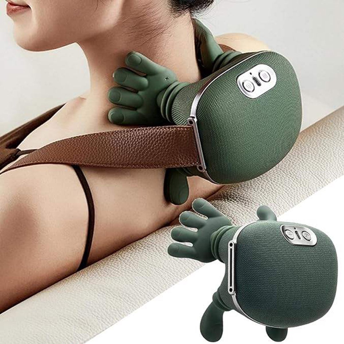 Nekmassage Apparaat - Bekend van TikTok - Infrarood - Massage handen - Draadloos - Betere Bloedsomloop - Massagetherapie - Shiatsu massage -