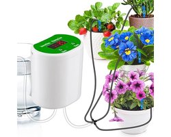 Automatisch Bewateringssysteem - Waterdruppelaar - Timed Watering Device - Watergeefsysteem– Planten Watergever - Ideaal voor Het Bewateren van Potplanten Tijdens de Feestdagen - 2000 mah