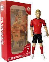 Megableu - Rode Duivels - Actiefiguur 20 cm - Kevin De Bruyne - Voetbal Speelfiguur met Bewegende Ledematen