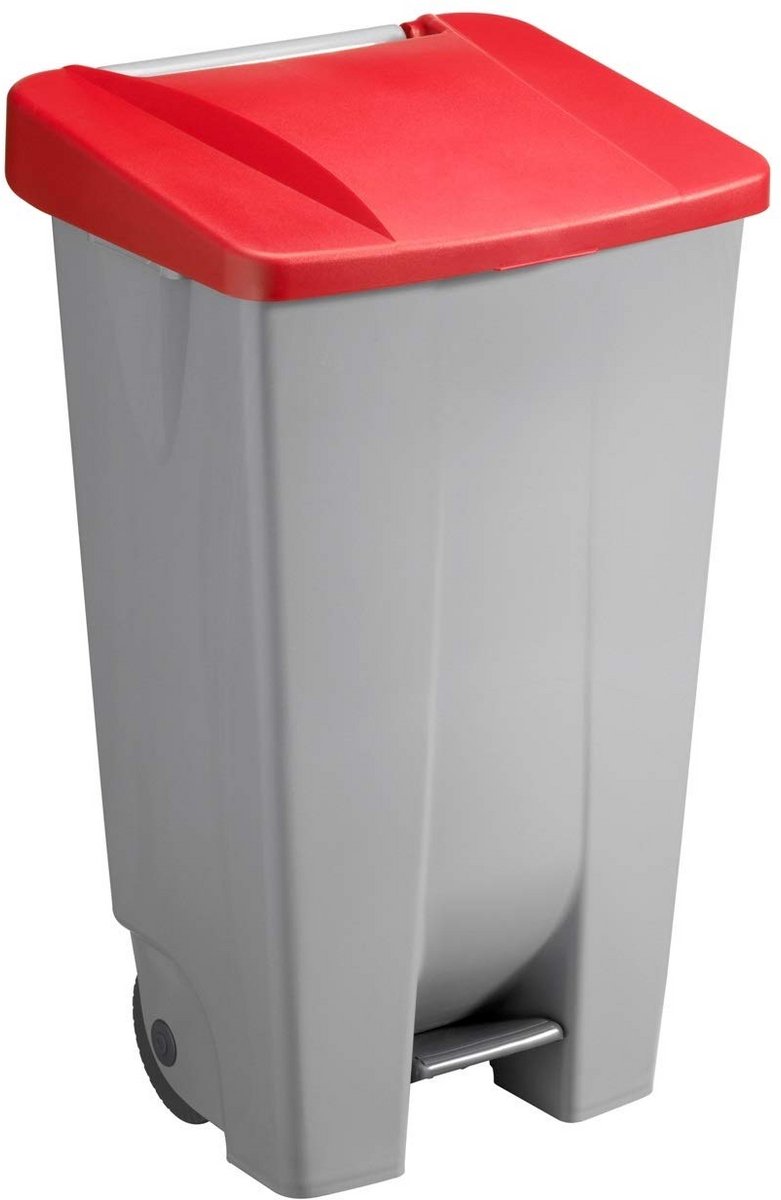 Grote Afvalemmer 120 Liter met Wielen en Voetpedaal